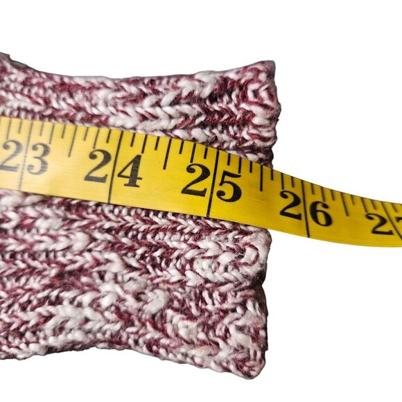 Michael Stars Burgundy Cream Knit Cardigan 1 Grunge, Coffeecore Americana Fall - Picture 13 of 14